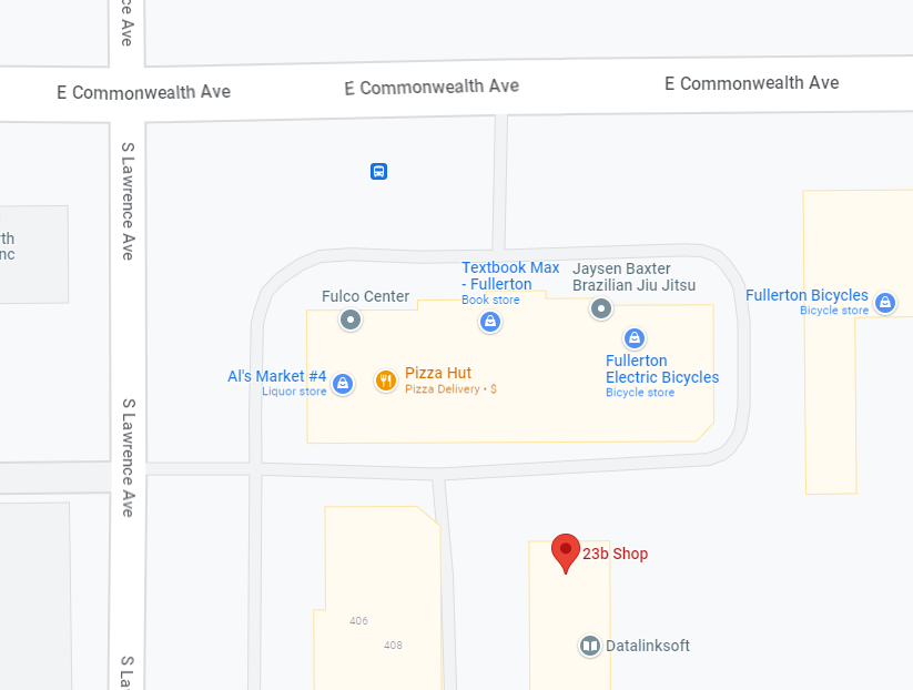Image of 23b relative to Pizza Hut